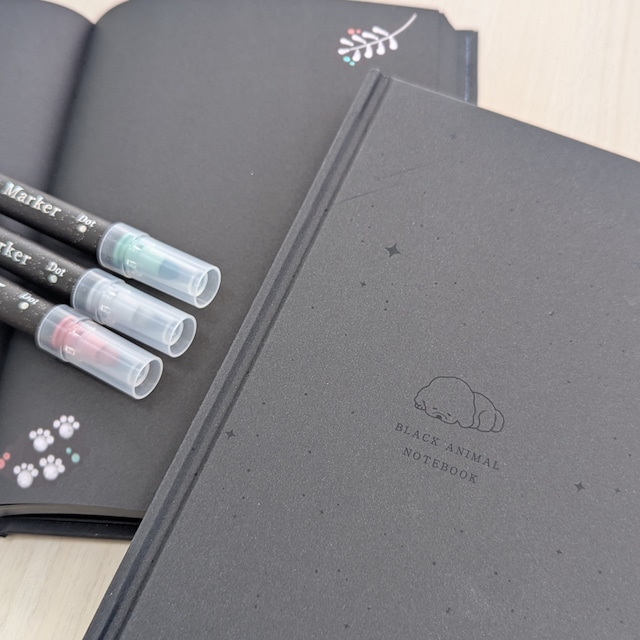 まっくろどうぶつノート＆ペンセット