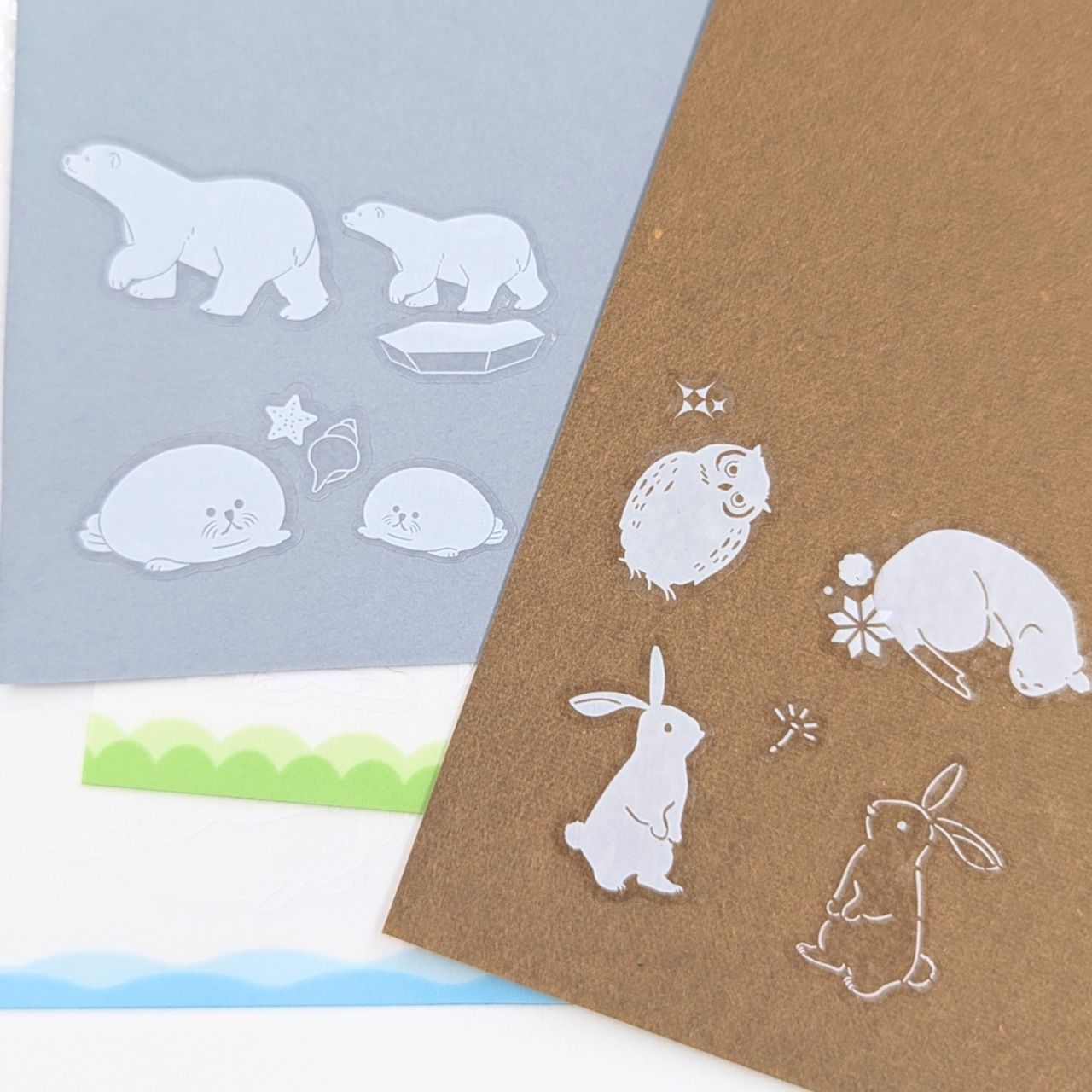 まっしろどうぶつシール