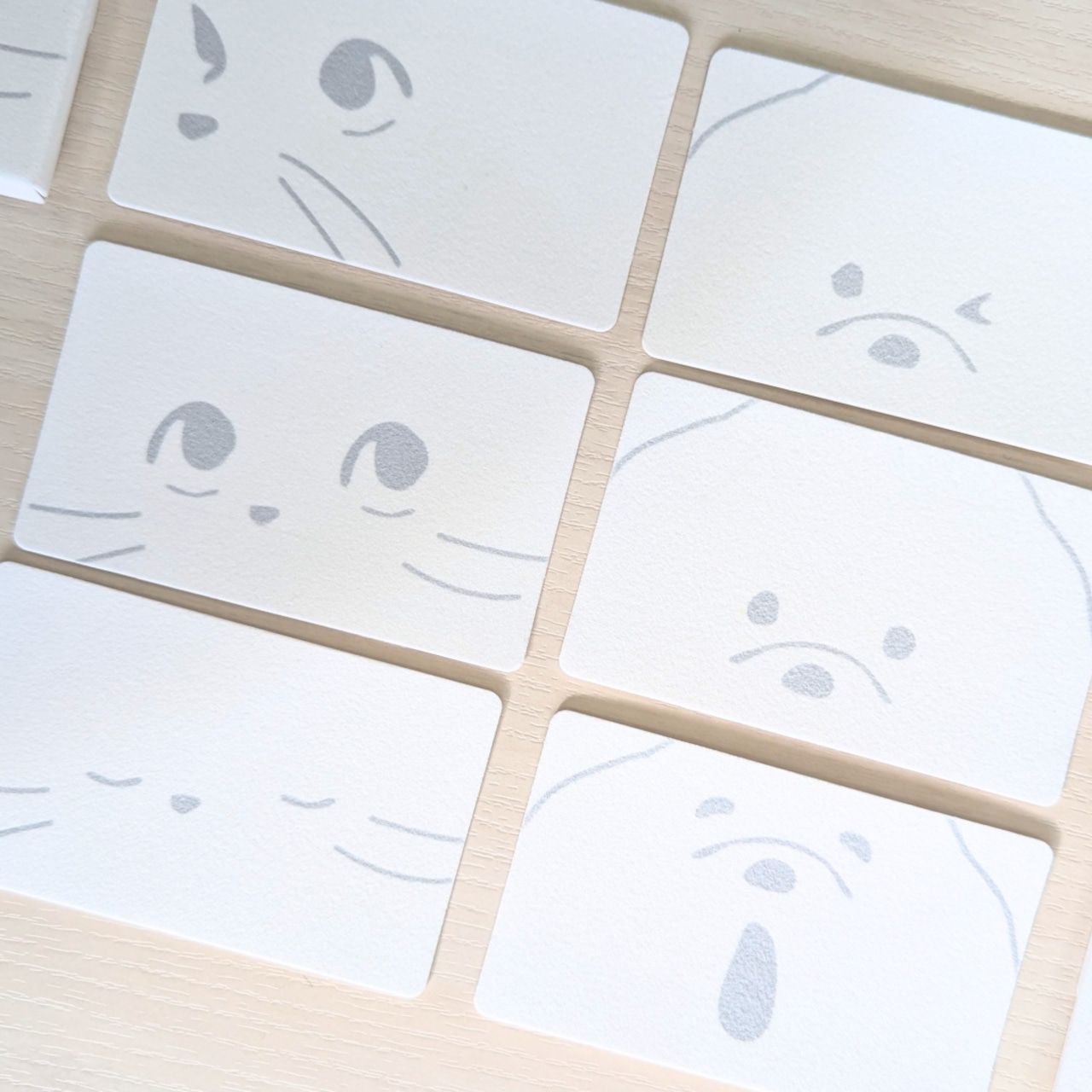 まっしろどうぶつメッセージカード