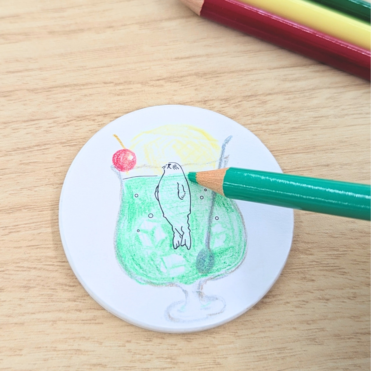 White Animal Paper Magnets